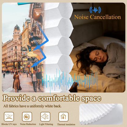 Serlmwnt Cordless Honeycomb Shades