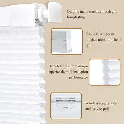 Serlmwnt Cordless Honeycomb Shades