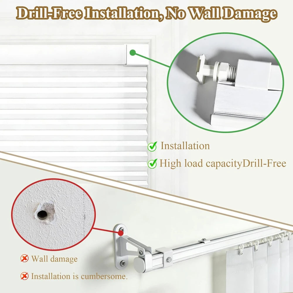 Serlmwnt Cordless Honeycomb Shades